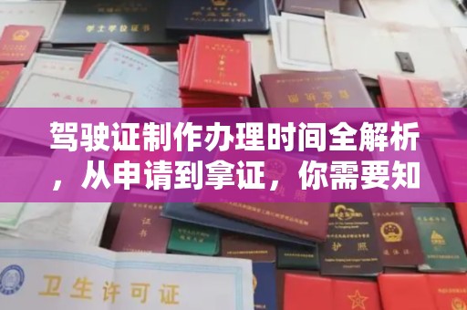 嘉兴驾驶证制作办理时间全解析，从申请到拿证，你需要知道的一切
