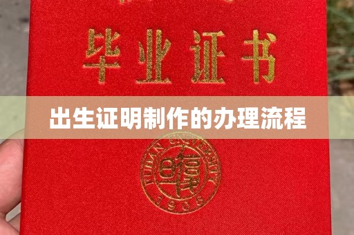 嘉兴出生证明制作的办理流程
