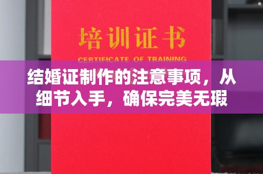 嘉兴结婚证制作的注意事项，从细节入手，确保完美无瑕