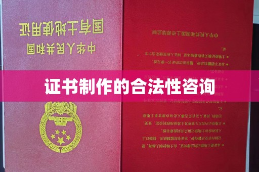 嘉兴证书制作的合法性咨询