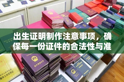 嘉兴出生证明制作注意事项，确保每一份证件的合法性与准确性