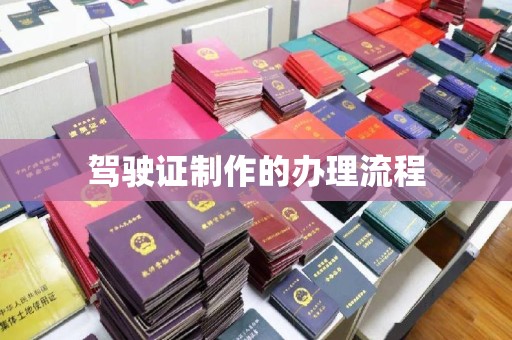 嘉兴驾驶证制作的办理流程