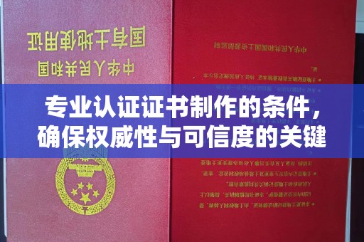 嘉兴专业认证证书制作的条件，确保权威性与可信度的关键要素